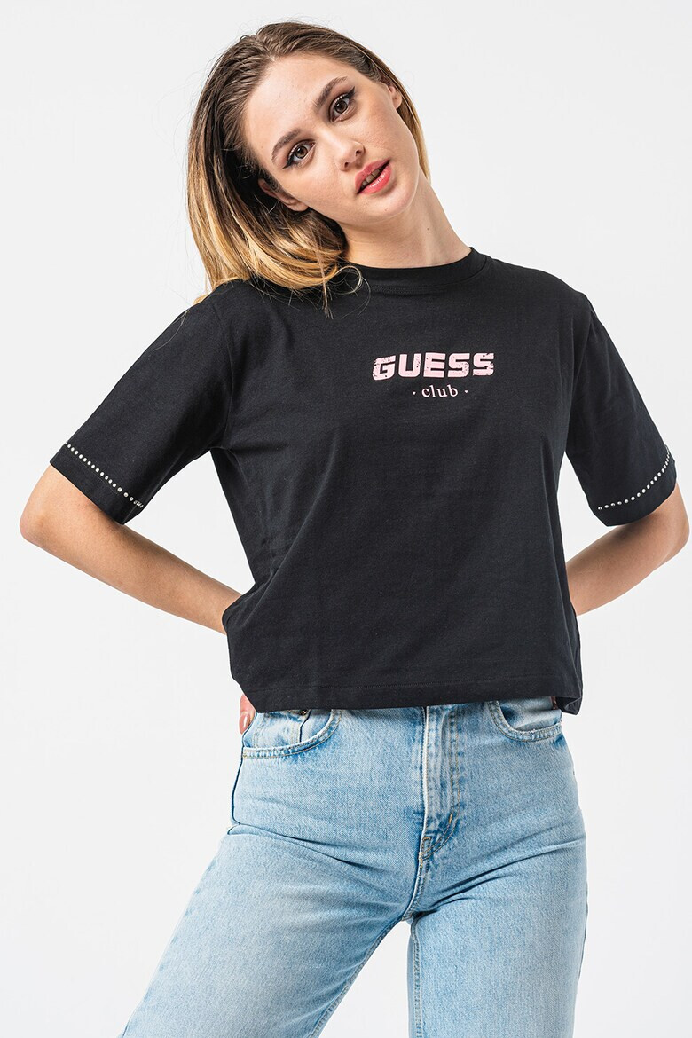GUESS Къса фитнес тениска - Pepit.bg