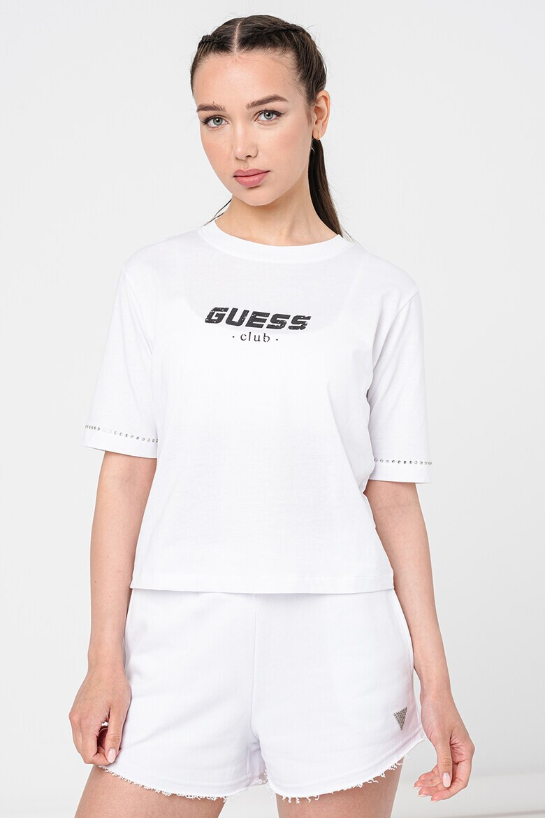 GUESS Къса фитнес тениска - Pepit.bg