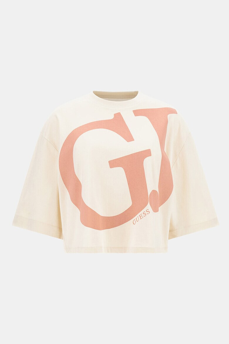 Guess Къса фитнес тениска с лого - Pepit.bg