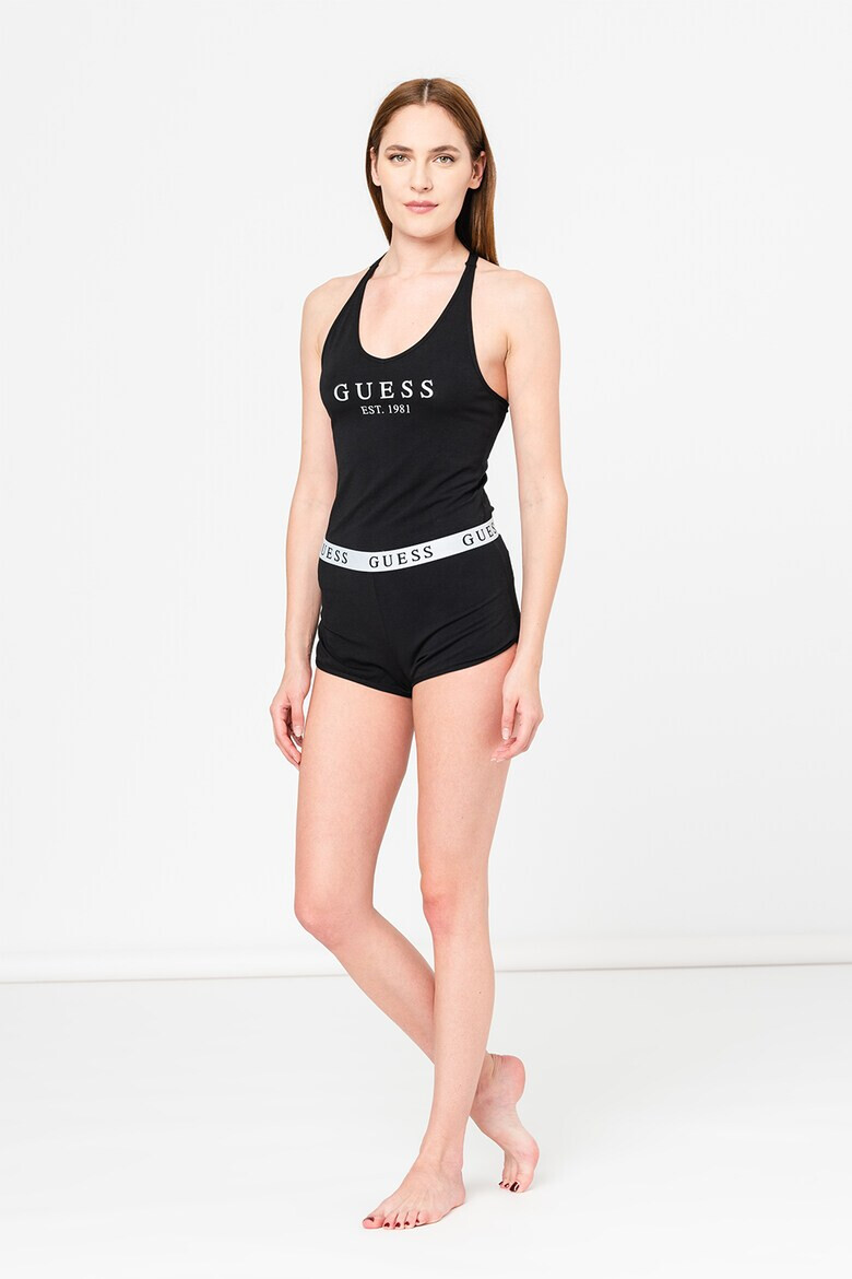 Guess Къса пижама с модал с лого - Pepit.bg