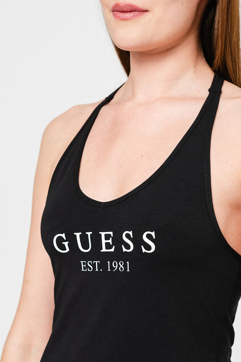 Guess Къса пижама с модал с лого - Pepit.bg