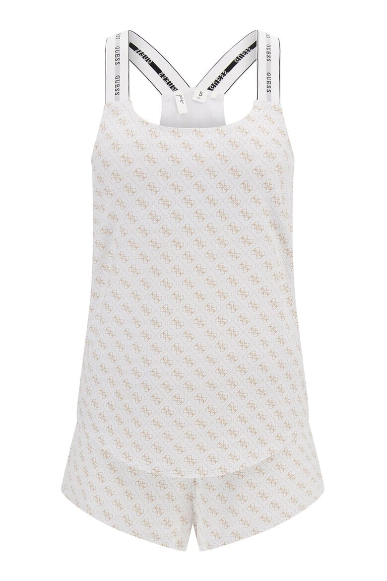 Guess Къса пижама с модал с монограм - Pepit.bg