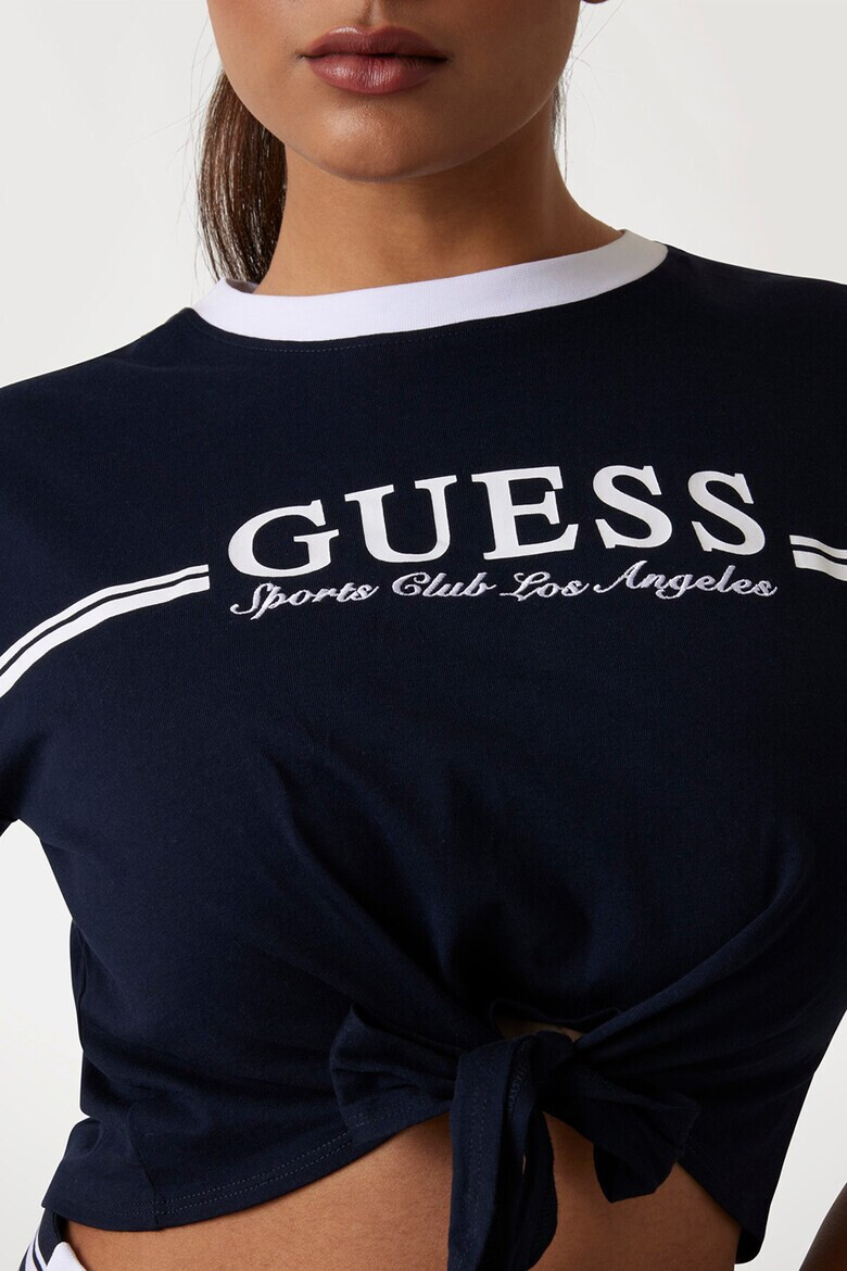 GUESS Къса тениска с лого - Pepit.bg
