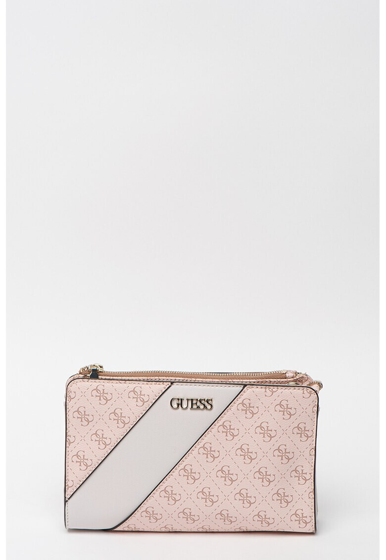 Guess Малка чанта Camy от кожа - Pepit.bg