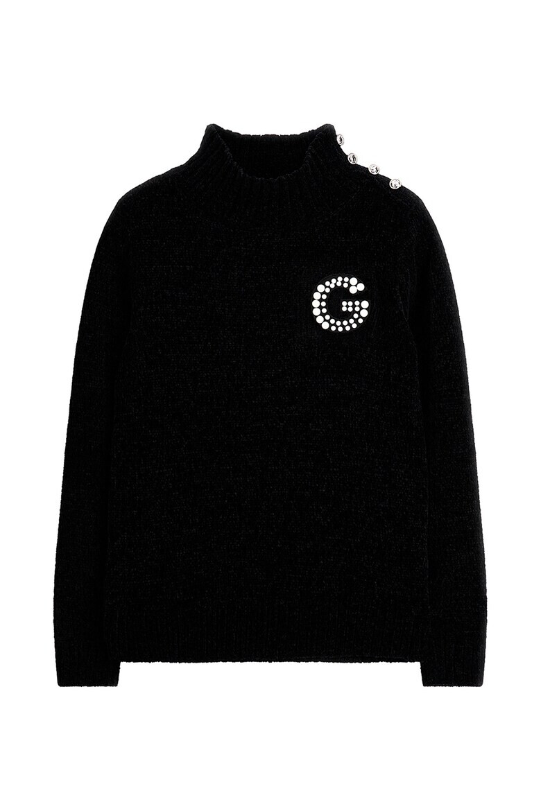 GUESS KIDS Мъхест пуловер с лога - Pepit.bg