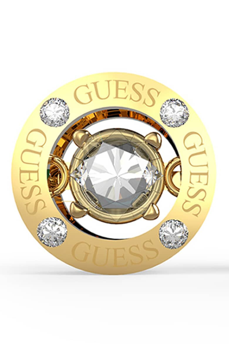 GUESS Обеци с лого и кристали - Pepit.bg