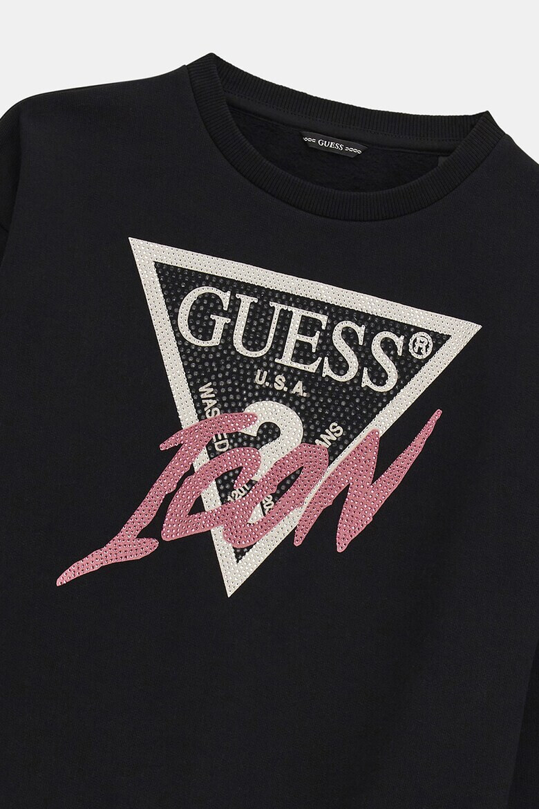 GUESS Памучен суитшърт с лого - Pepit.bg