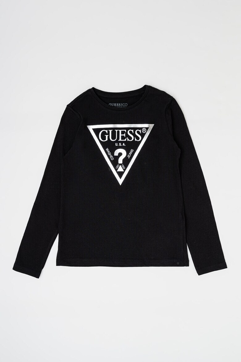 GUESS KIDS Памучна блуза с лого - Pepit.bg