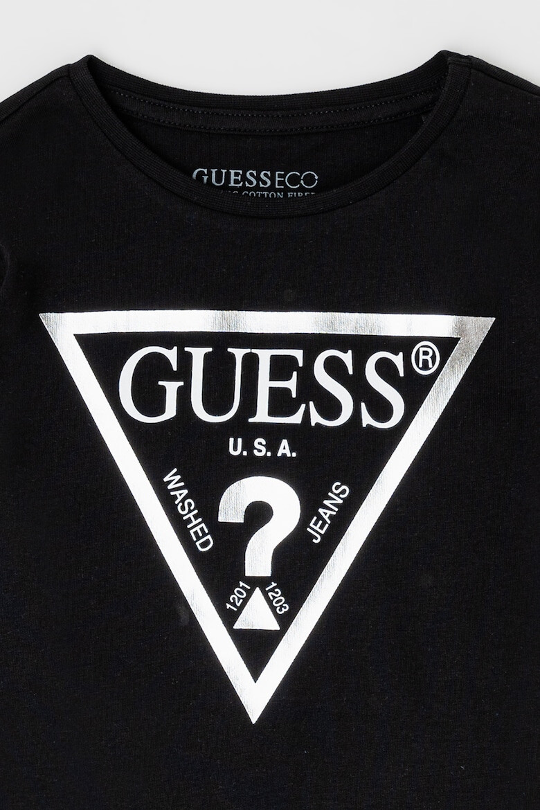 GUESS KIDS Памучна блуза с лого - Pepit.bg