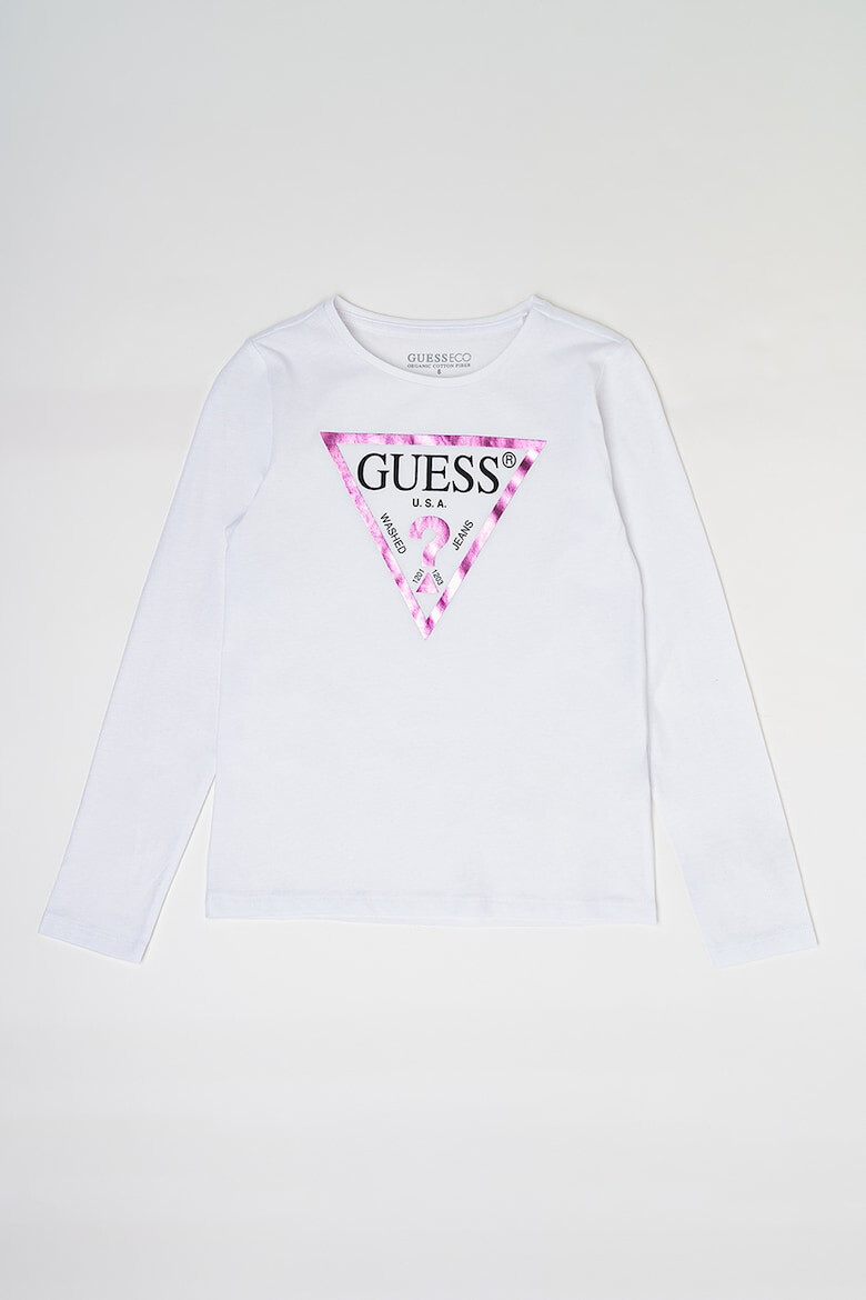 GUESS KIDS Памучна блуза с лого - Pepit.bg