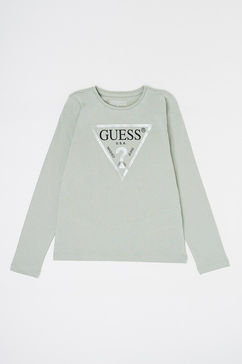 GUESS KIDS Памучна блуза с лого - Pepit.bg