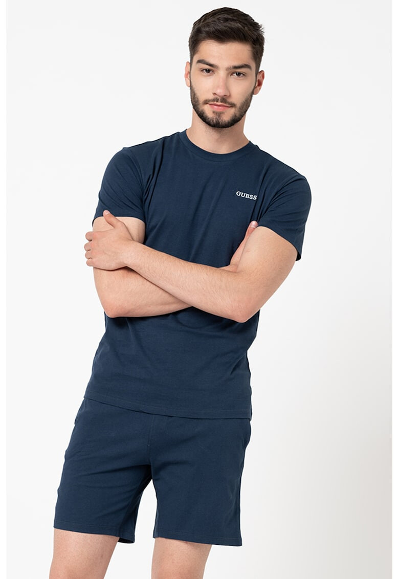 Guess Памучна пижама с лого - Pepit.bg