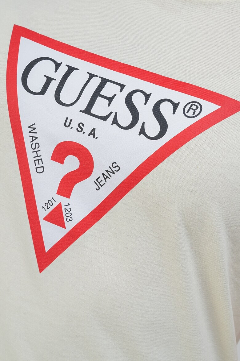 GUESS Памучна тениска с лого - Pepit.bg