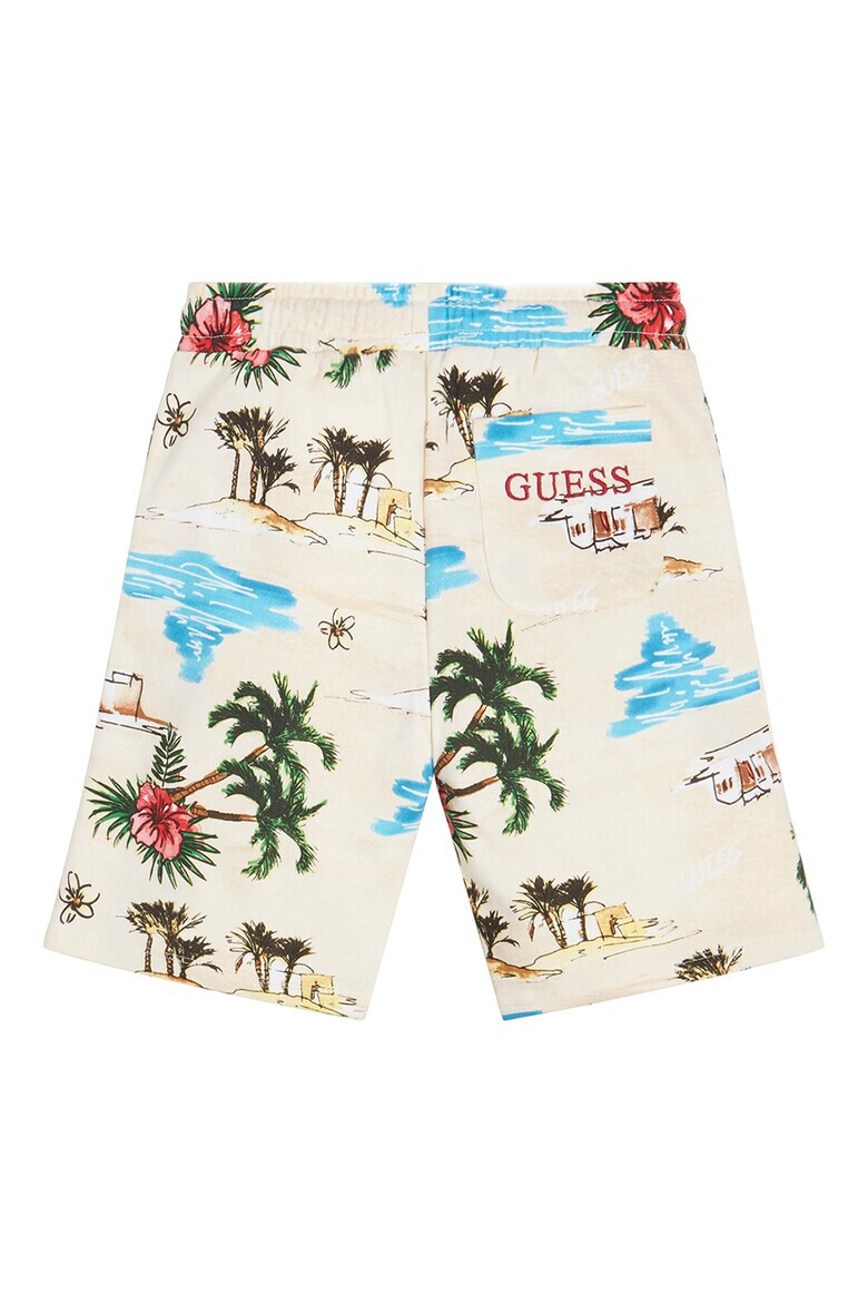 GUESS Памучни шорти с шарка - Pepit.bg