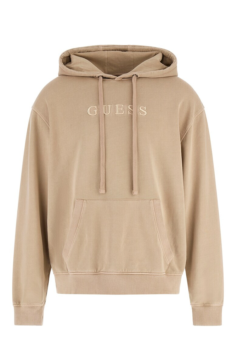 GUESS Памучно худи с джоб кенгуру - Pepit.bg