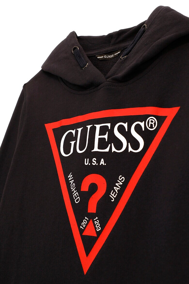 GUESS KIDS GUESS Памучно худи с джоб кенгуру - Pepit.bg