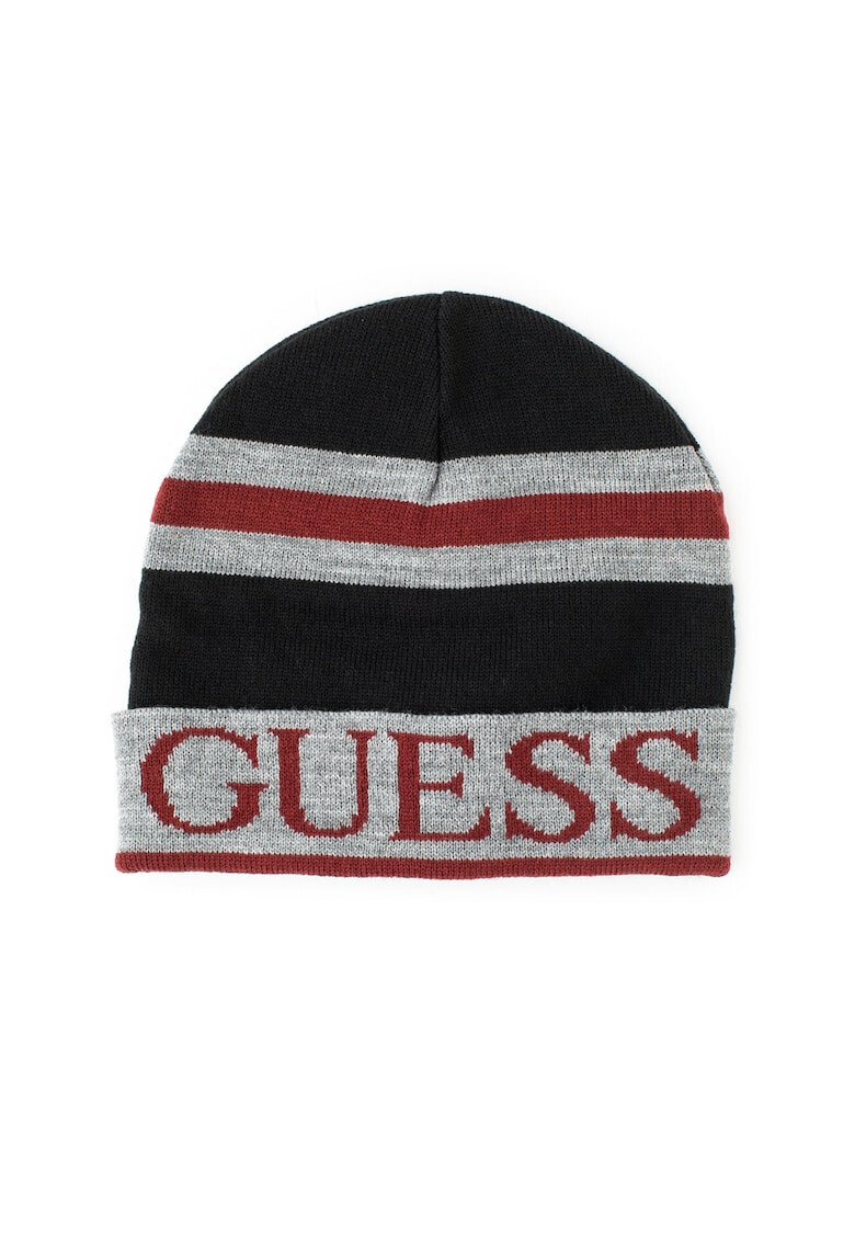 Guess Плетена шапка с лого - Pepit.bg