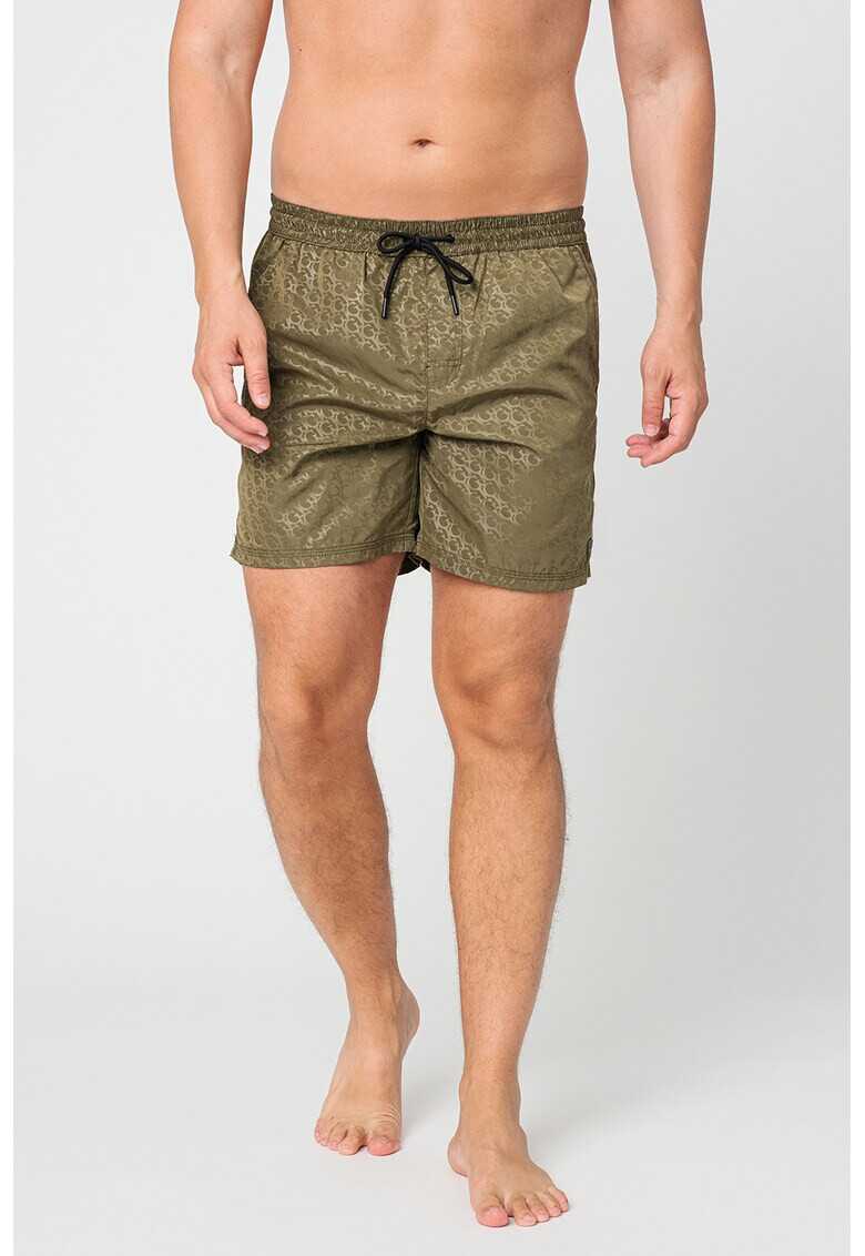 Guess Плувни шорти с монограм - Pepit.bg