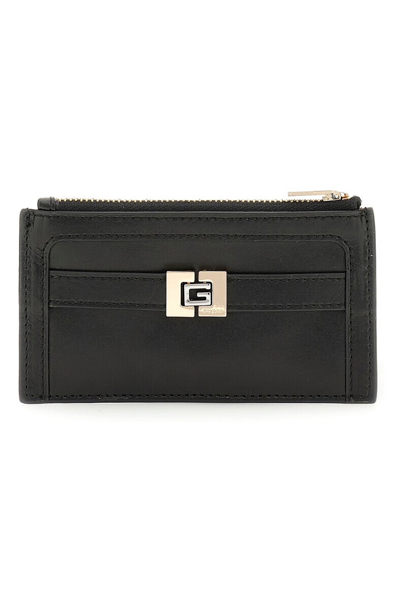 GUESS Портфейл G Elite с лого - Черен - Pepit.bg