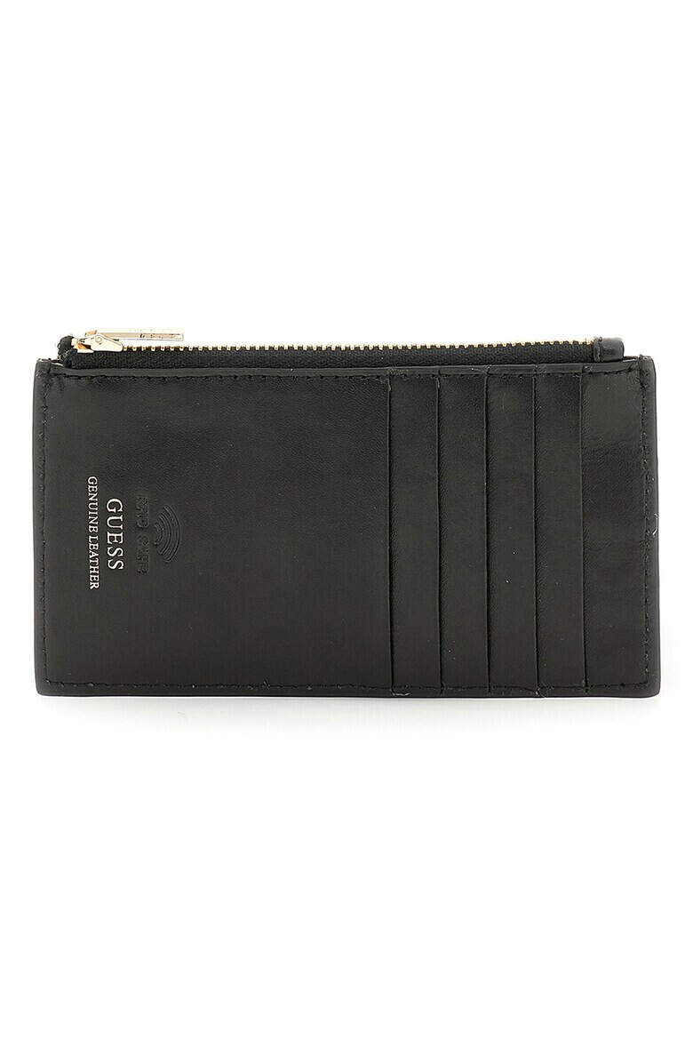 GUESS Портфейл G Elite с лого - Черен - Pepit.bg