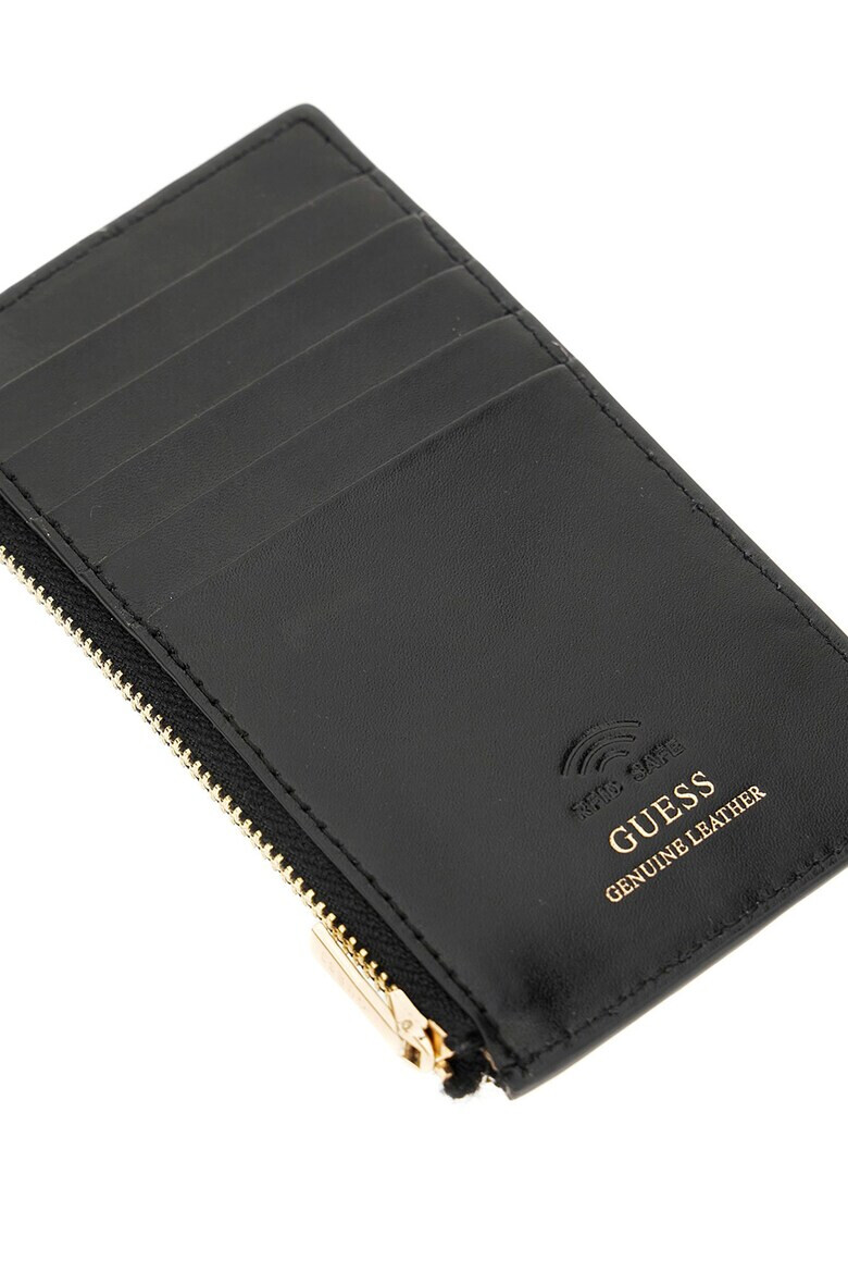 GUESS Портфейл G Elite с лого - Черен - Pepit.bg