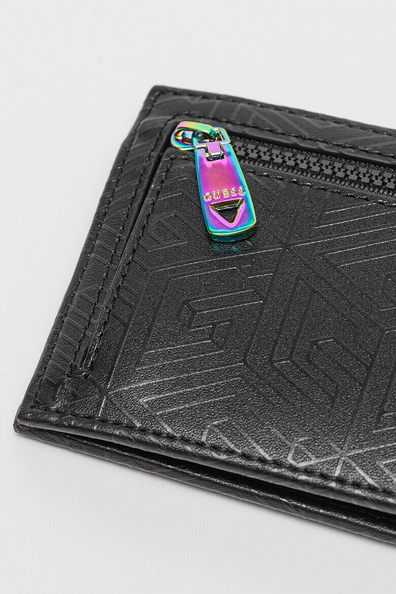 GUESS Портфейл от еко кожа с монограм - Pepit.bg
