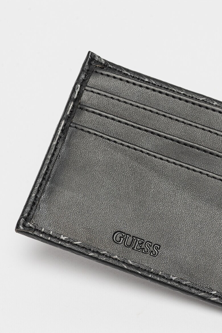GUESS Портфейл от еко кожа с монограм - Pepit.bg