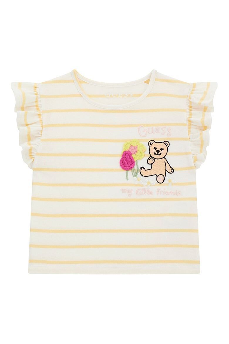 GUESS KIDS Раирана тениска с овално деколте - Pepit.bg