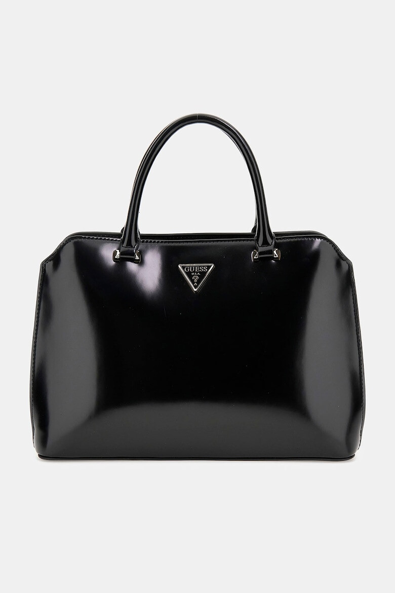 GUESS Ръчна лачена чанта Arnela - Pepit.bg