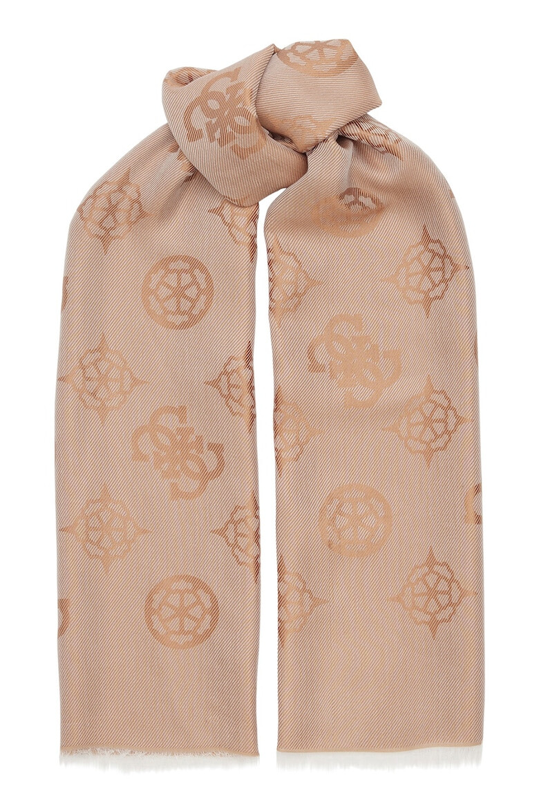 GUESS Рипсен шал с модал - Pepit.bg