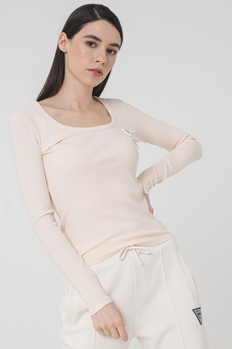 GUESS Рипсена фитнес блуза - Pepit.bg