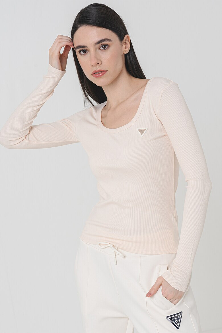 GUESS Рипсена фитнес блуза - Pepit.bg