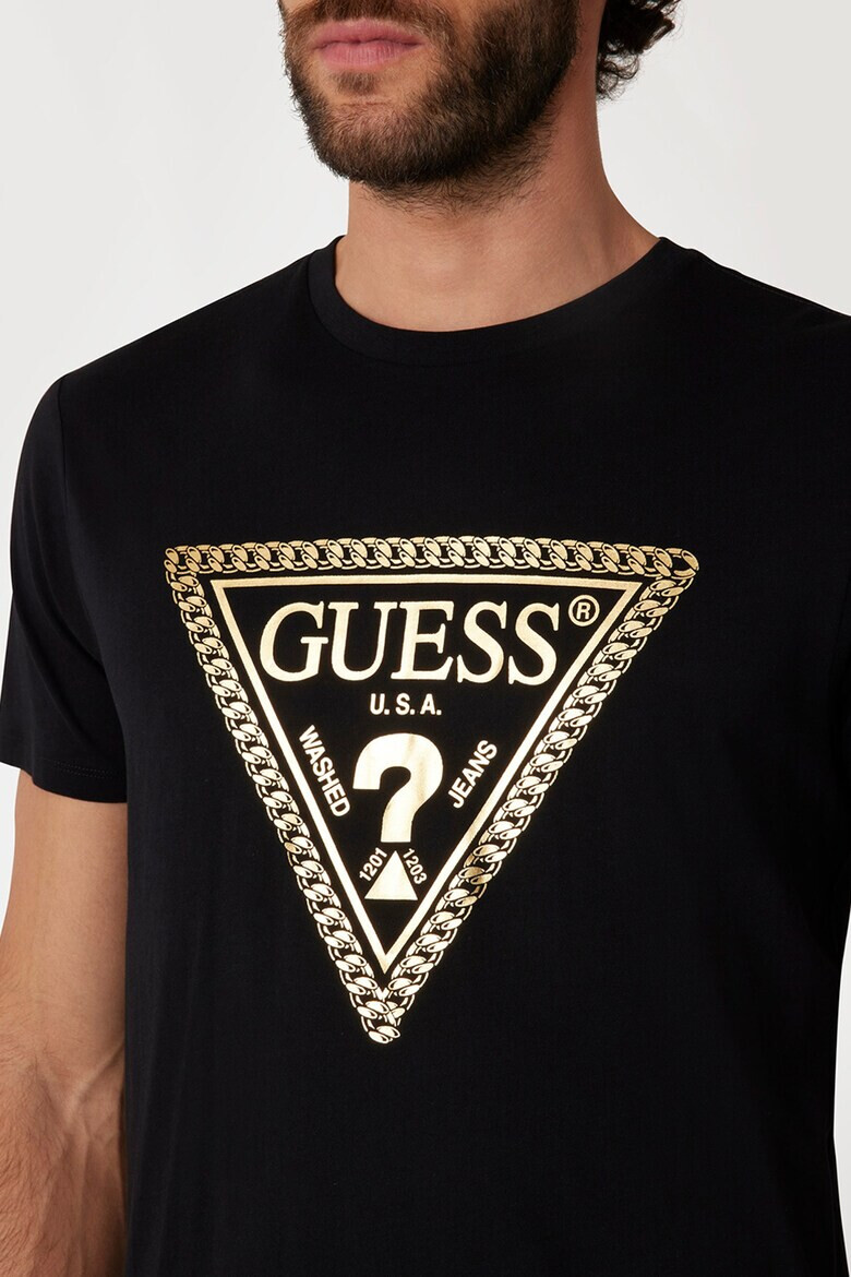 GUESS Риза от памук с лого - Pepit.bg