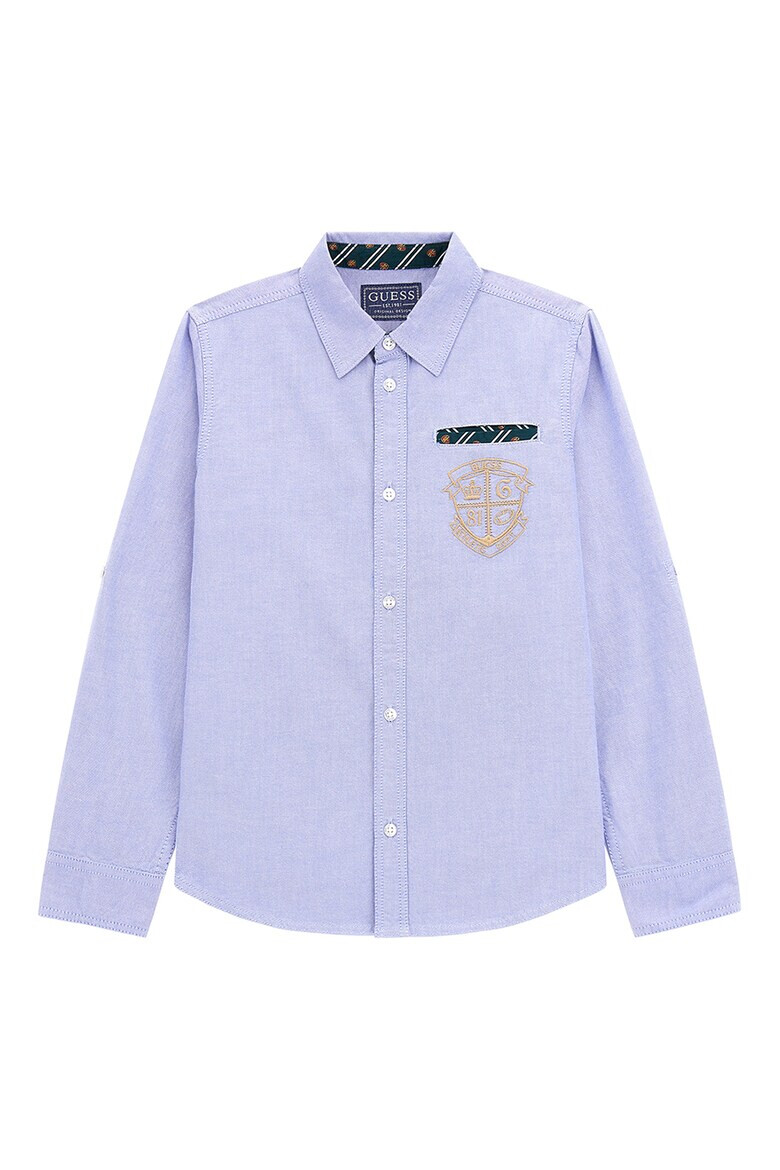 GUESS Риза с джоб с бродерии - Pepit.bg