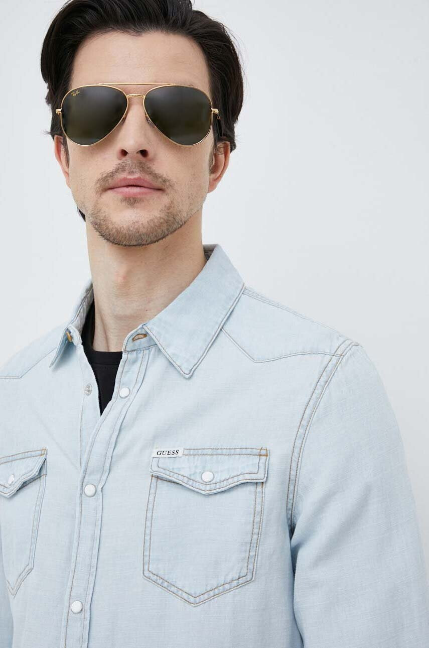 GUESS Риза с лен - Pepit.bg