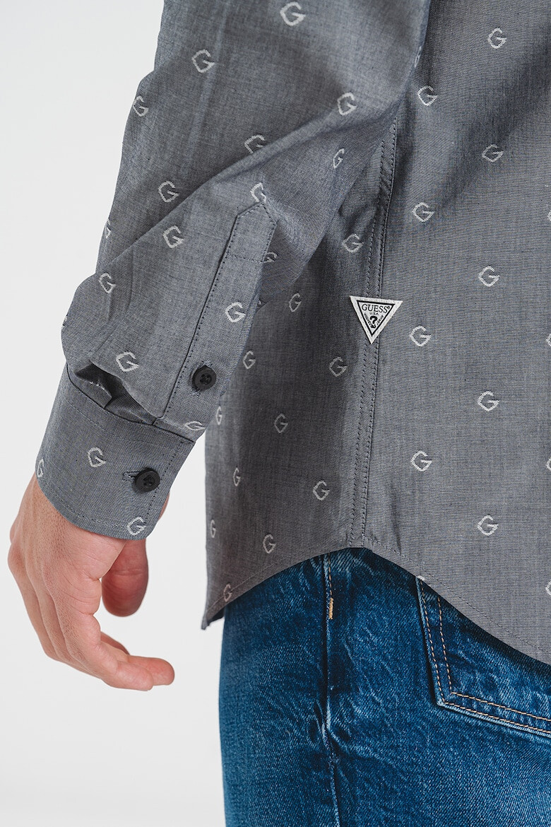GUESS Риза с модал - Сив - Pepit.bg