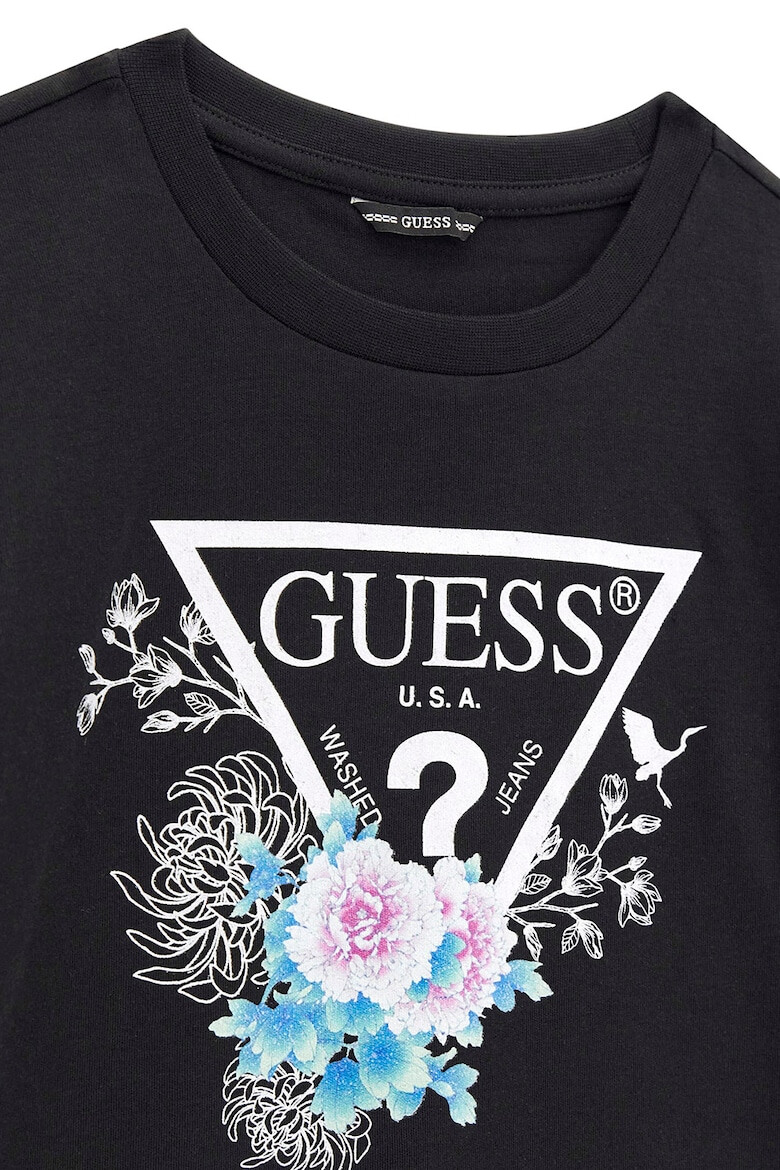 GUESS KIDS GUESS - Рокля тип суитшърт с лого - Pepit.bg