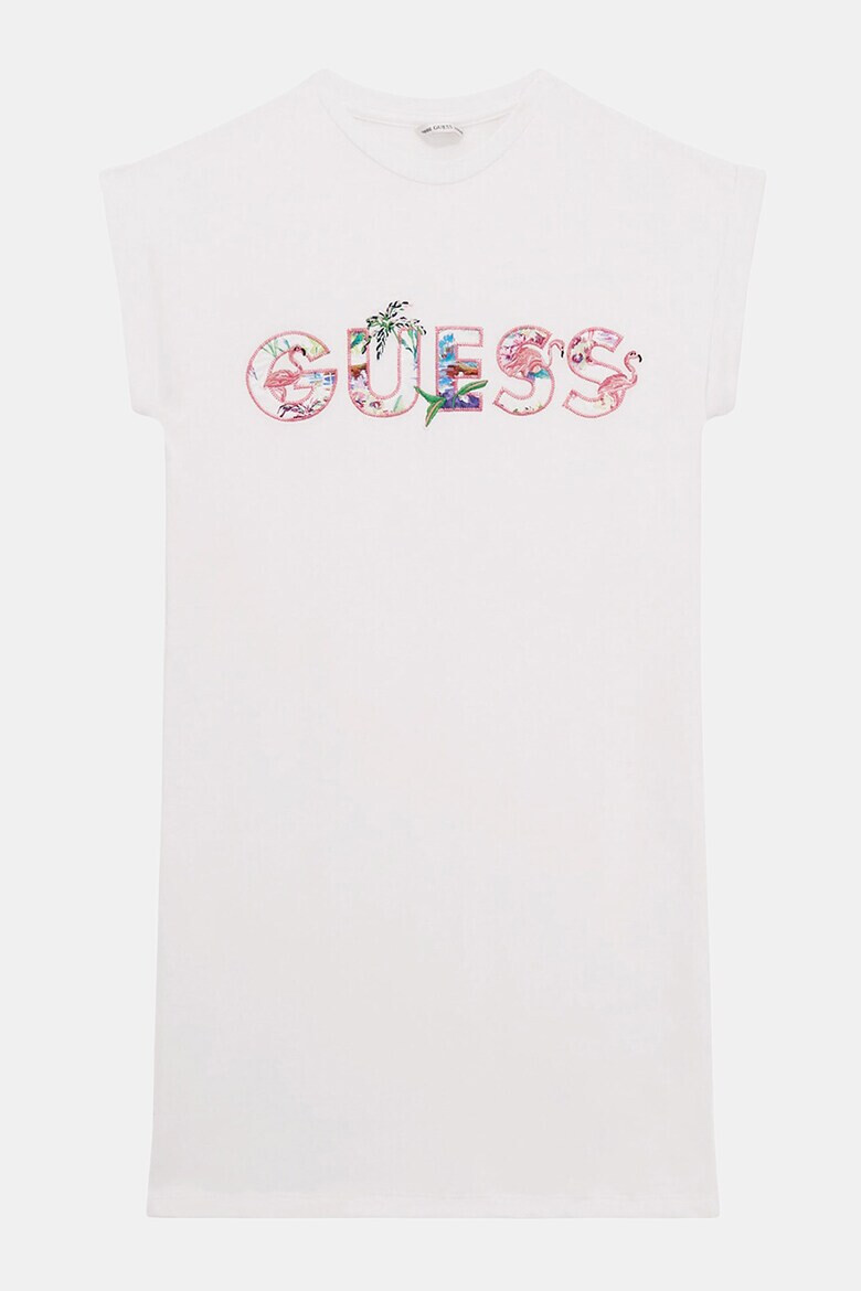 GUESS Рокля тип тениска с бродерия - Pepit.bg