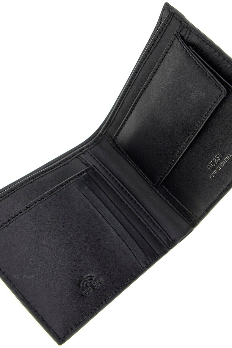 GUESS Сгъваем кожен портфейл Mito с лого - Pepit.bg