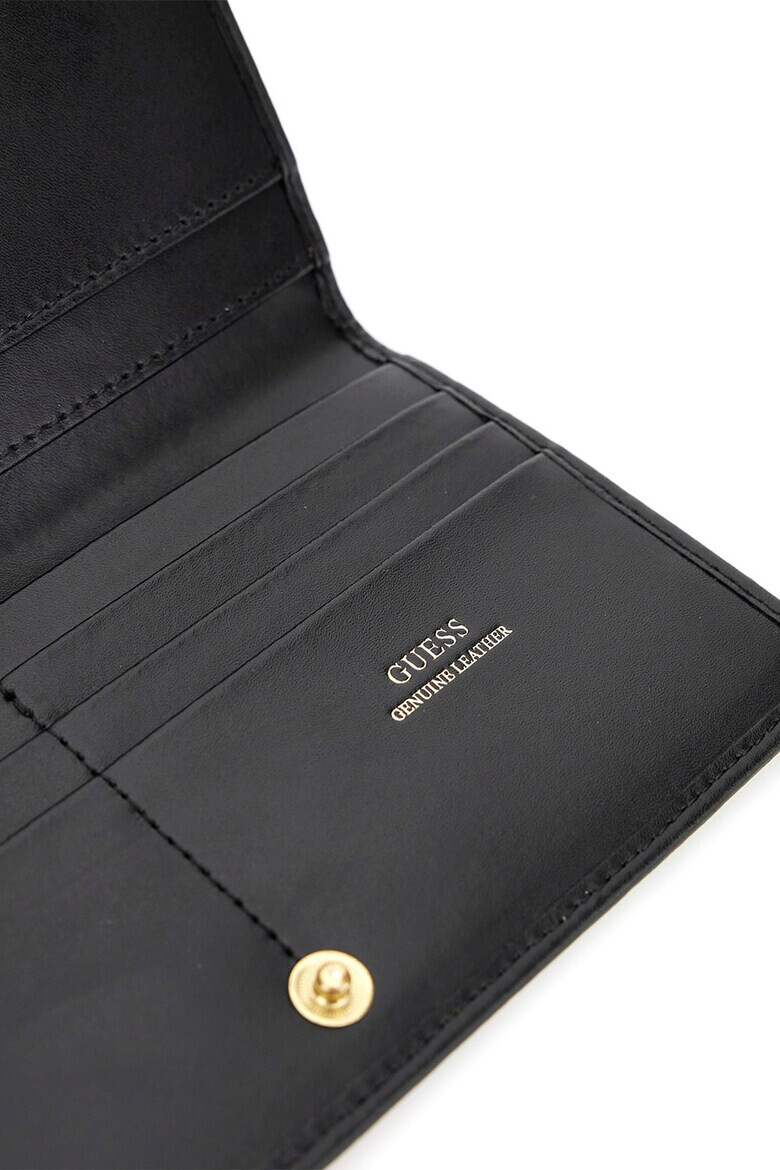 GUESS Сгъваем кожен портфейл с лого - Pepit.bg