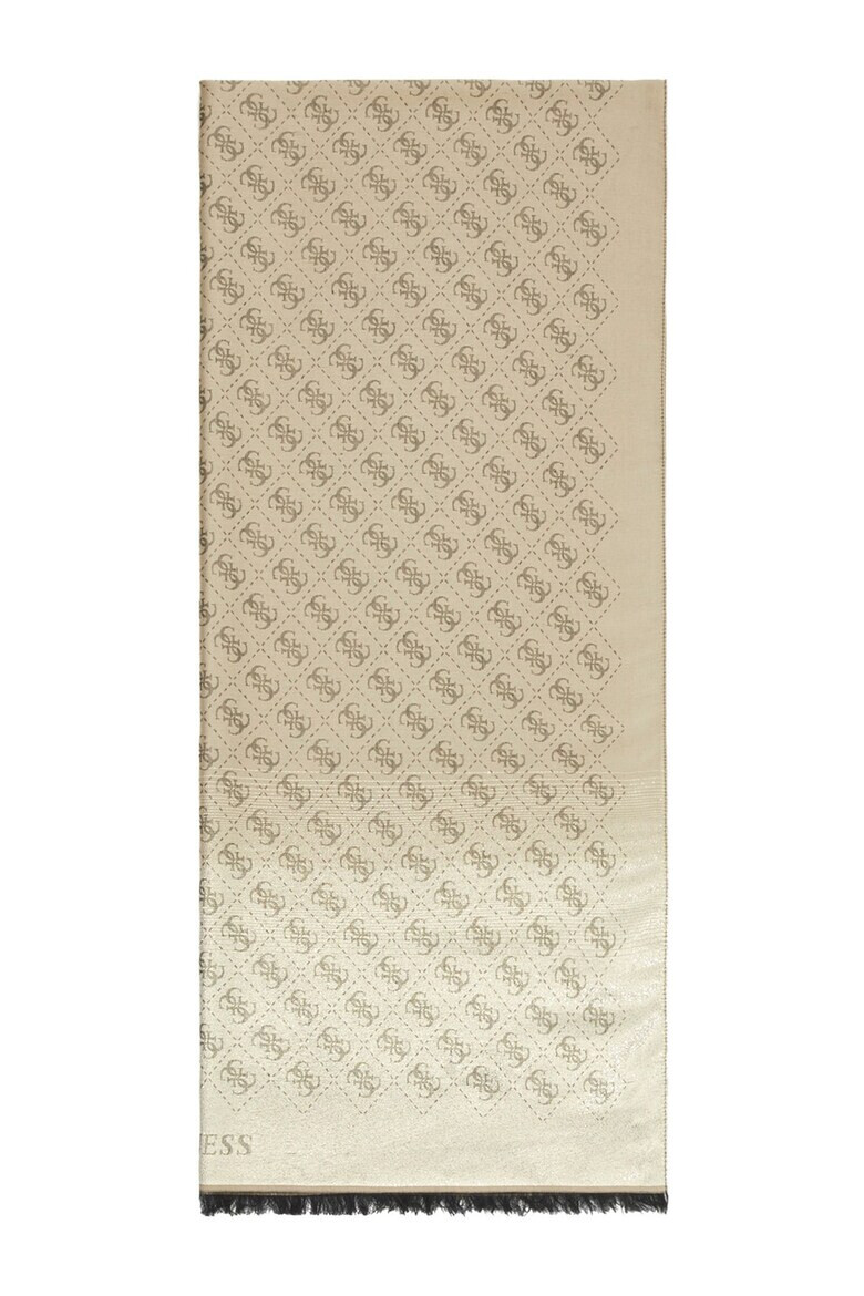 GUESS Шал с модал с монограм - Pepit.bg