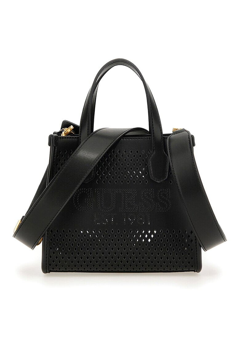 Guess Шопинг чанта Katey с перфорации - Pepit.bg