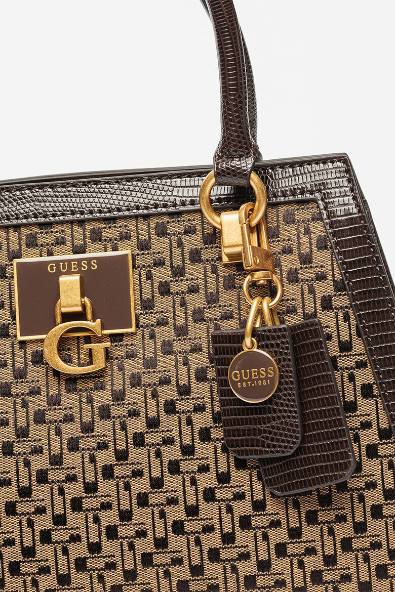 Guess Шопинг чанта Stephi с монограм - Pepit.bg