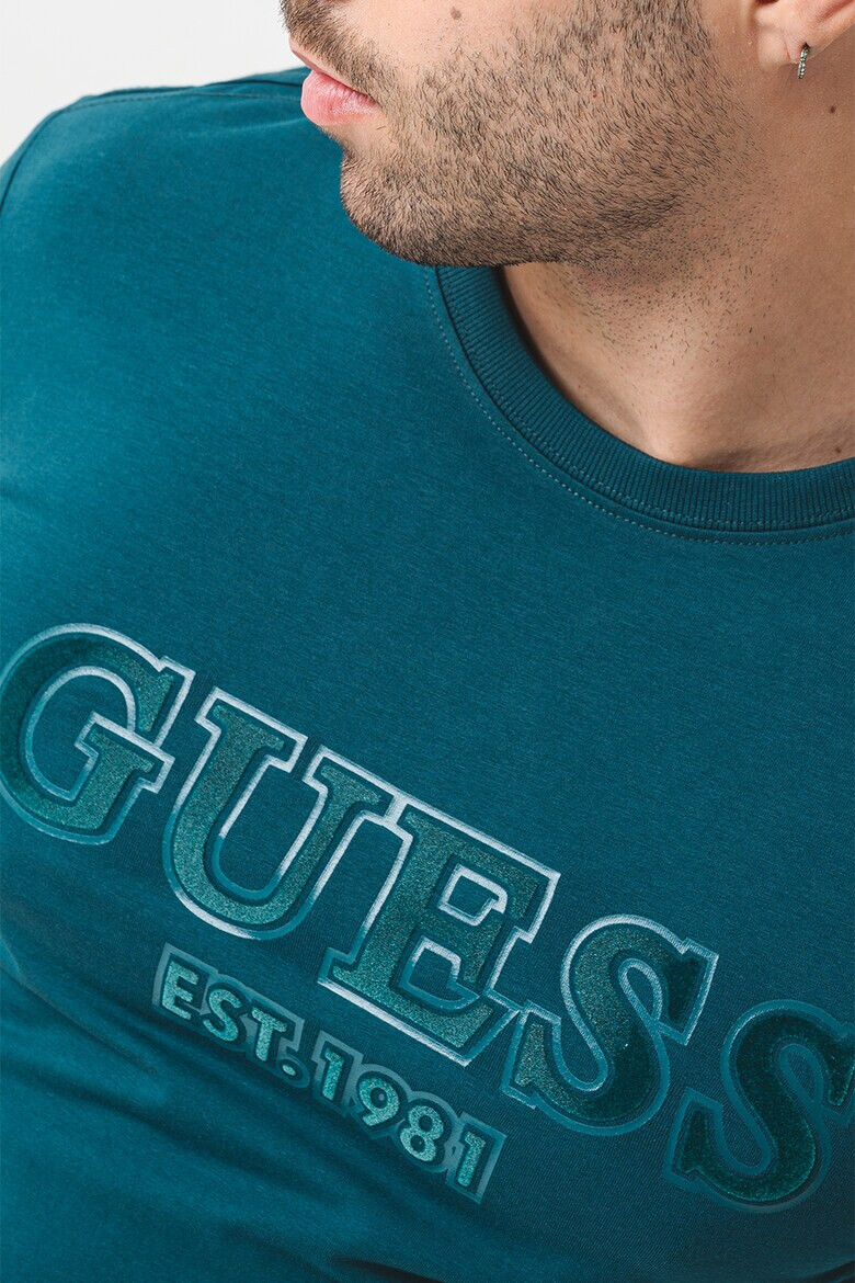 GUESS Слим блуза с лого - Pepit.bg