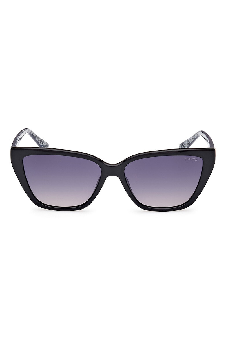 GUESS Слънчеви очила Cat-Eye с градиента - Черен/Прашно синьо - Pepit.bg