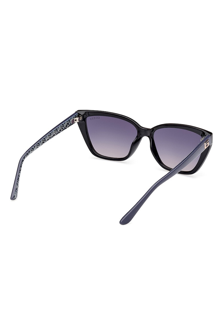GUESS Слънчеви очила Cat-Eye с градиента - Черен/Прашно синьо - Pepit.bg