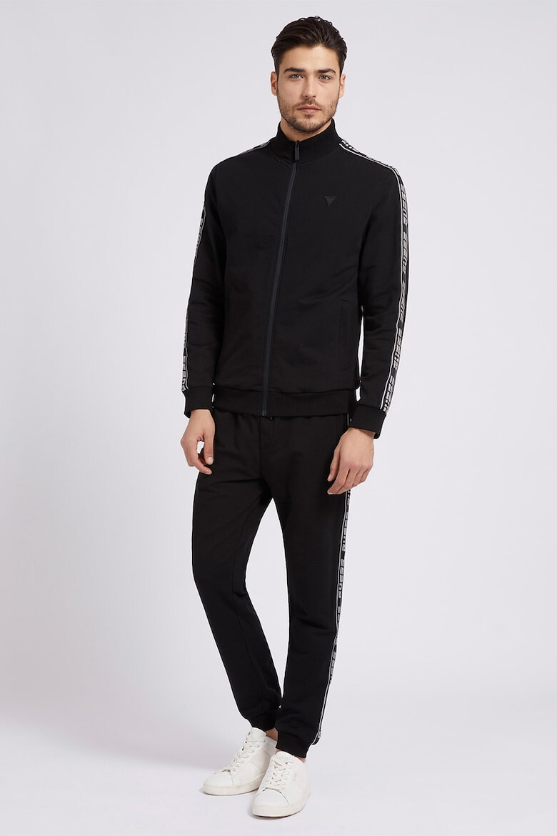 GUESS Спортна блуза с цип - Черен - Pepit.bg