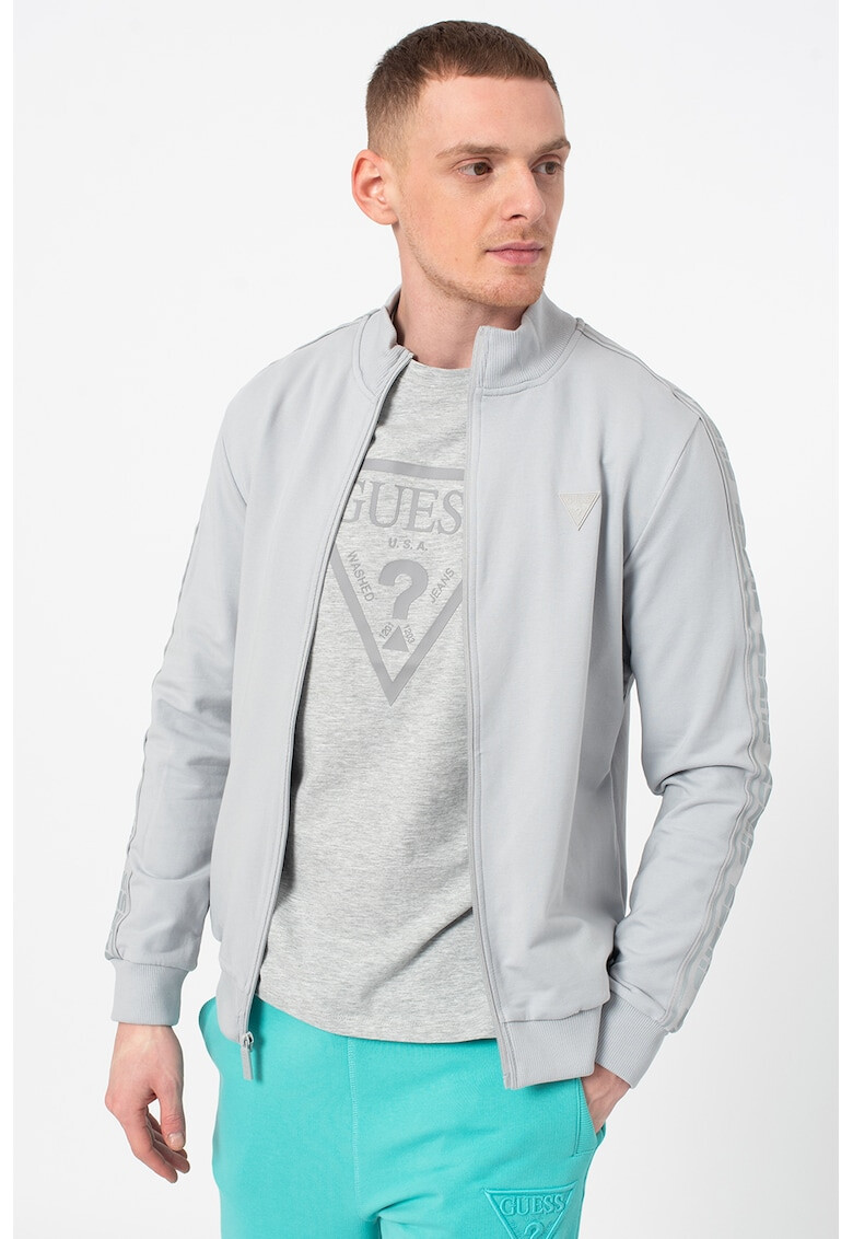 Guess Фитнес блуза с цип и лого - Pepit.bg