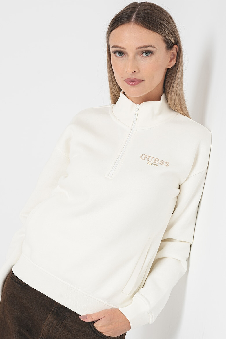 GUESS Суитшърт с къс цип - Pepit.bg