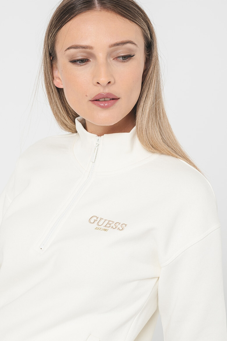 GUESS Суитшърт с къс цип - Pepit.bg